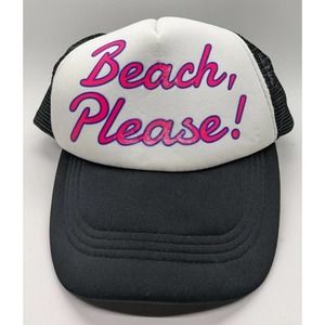 Trucker "Beach Please!" Hat - Charlotte russe - Adjustable Band